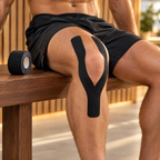 Kinesiotape - 5cm X 5m in gebruik